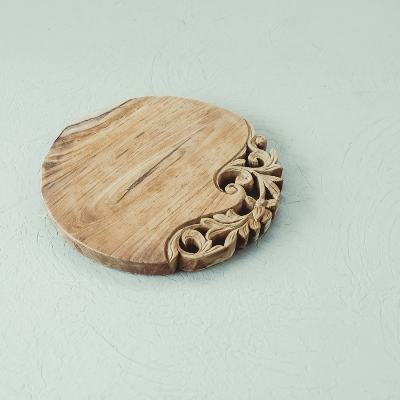 Tapas Round Carving Cassia