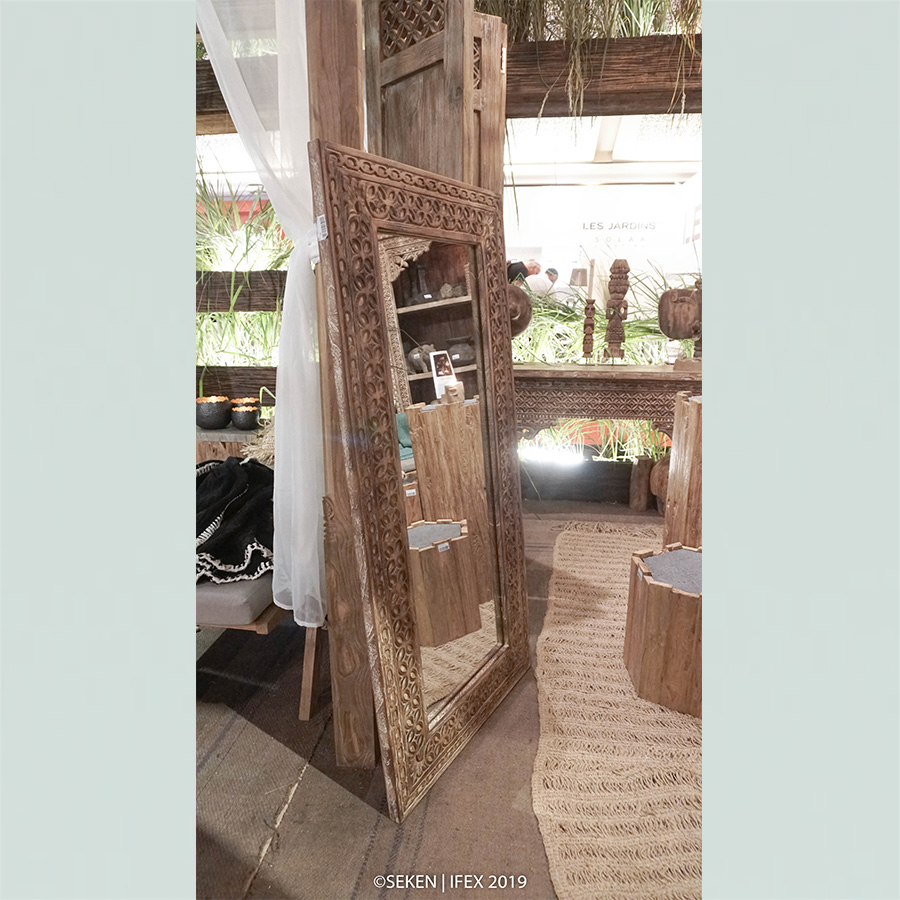 Frame Mirror Kawung