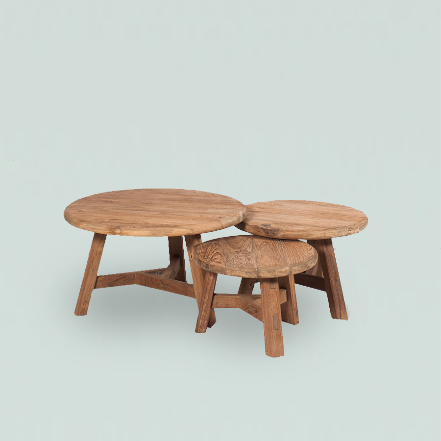 Nesting Round Side Table Arnaud Set 3pcs